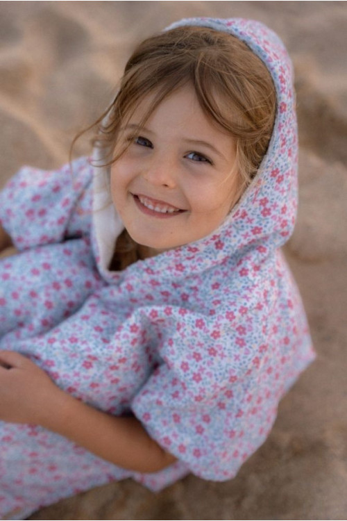 Poncho sunny flowers LITTLE DUTCH