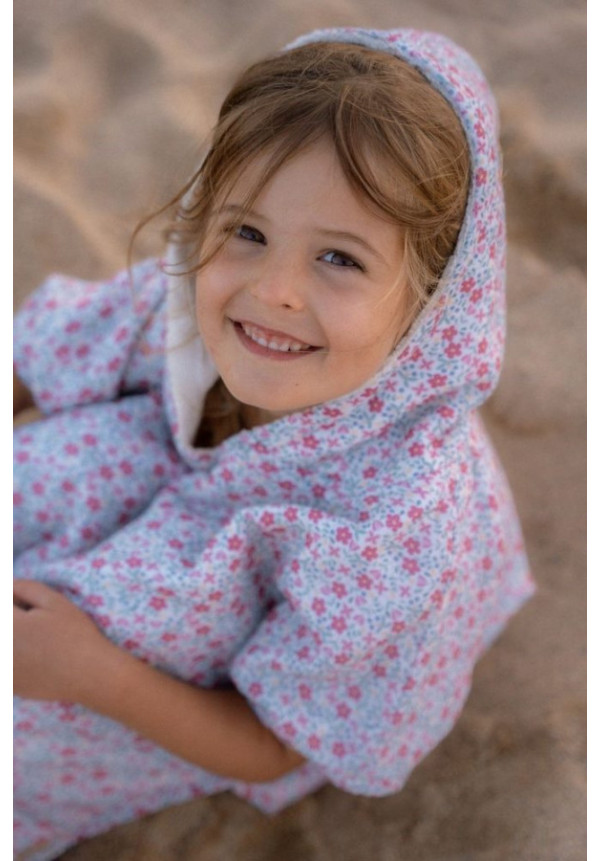 Poncho sunny flowers LITTLE DUTCH
