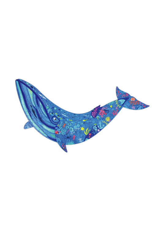 Puzzle de Suelo Brillante de Ballena - 200 pzs HAPE Puzzle de Suelo Brillante de Ballena - 200 pzs HAPE