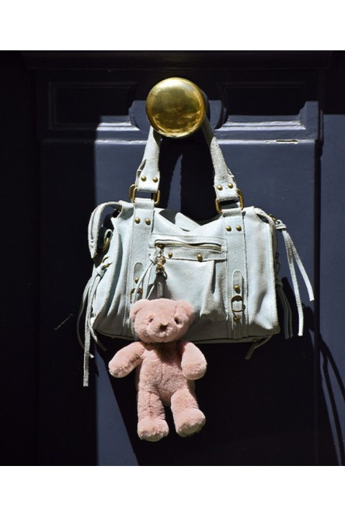 Llavero - Colgante con forma de osito de peluche - 20 cm - Rosa DOUDOU ET COMPAGNIE Llavero - Colgante con forma de osito de peluche - 20 cm - Rosa DOUDOU ET COMPAGNIE