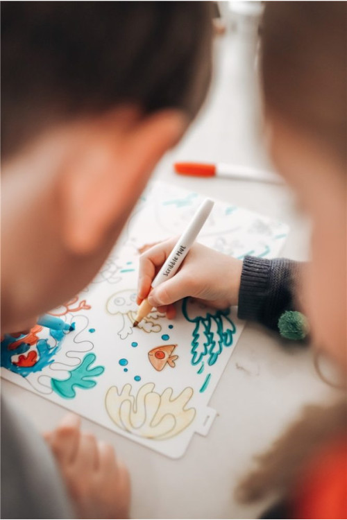 Scribble Mat  Bajo el Mar 4 rotul.