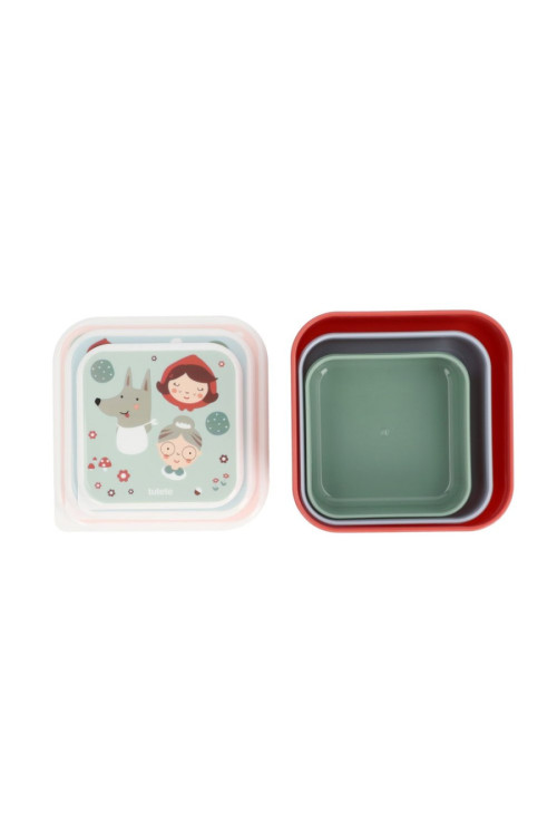 3 cajas almuerzo  Little Red TUTETE
