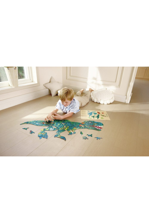Puzzle de Suelo Brillante de Dinosaurios - 200 pzs HAPE Puzzle de Suelo Brillante de Dinosaurios - 200 pzs HAPE