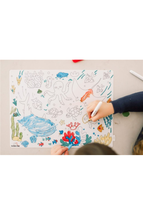 Scribble Mat  Bajo el Mar 4 rotul.