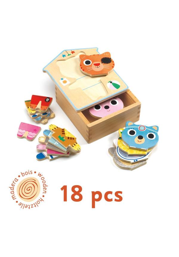 Puzzle Dressup DJECO