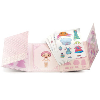 Pegatinas reutilizables Tinyly Miss Lilypink  DJECO