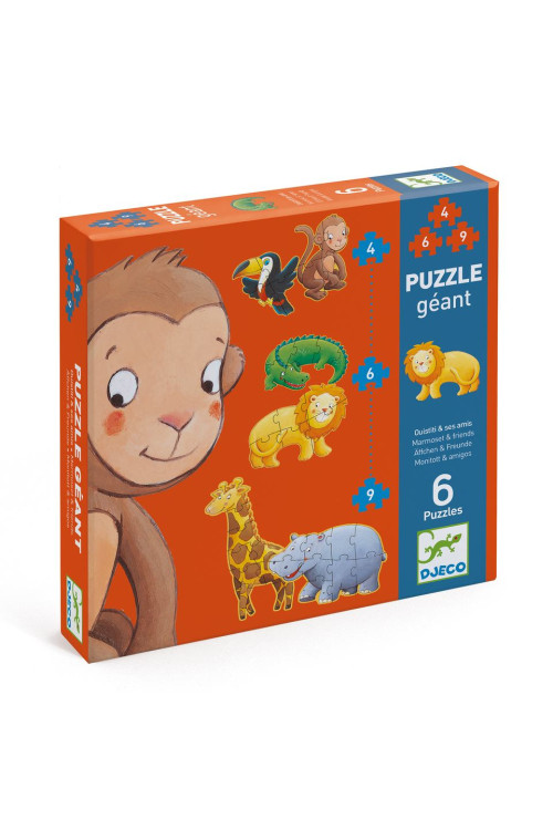 Puzzle Ouistiti y sus amigos DJECO