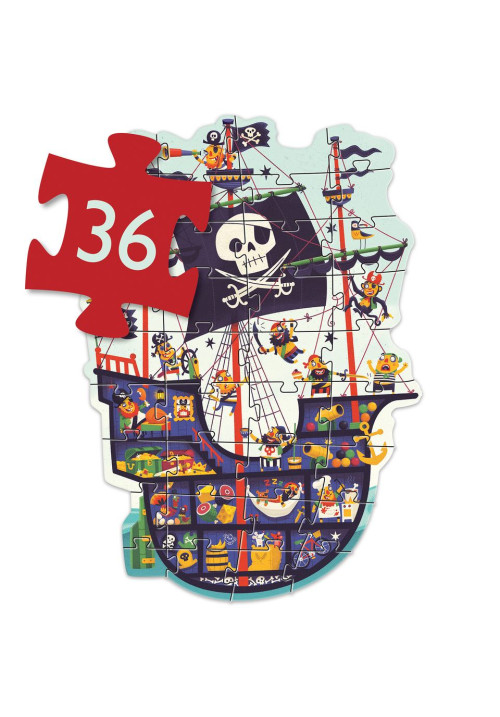 Puzzle gigante el barco pirata DJECO