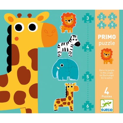 Puzzle evolutivo En la Jungla DJECO