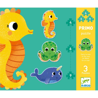 Puzzle evolutivo En el mar DJECO