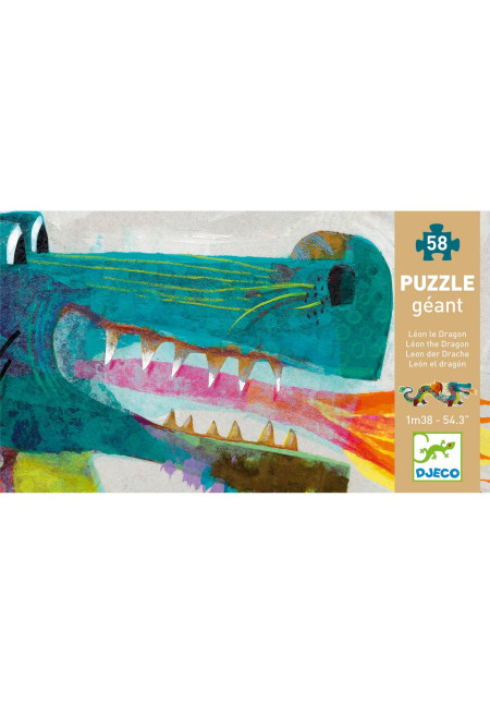 Puzzle gigante El Dragon León DJECO Puzzle gigante El Dragon León DJECO