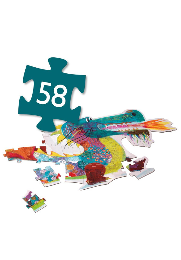 Puzzle gigante El Dragon León DJECO