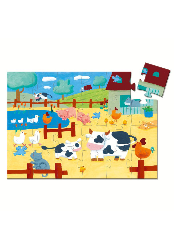 Puzzle silueta vaca DJECO