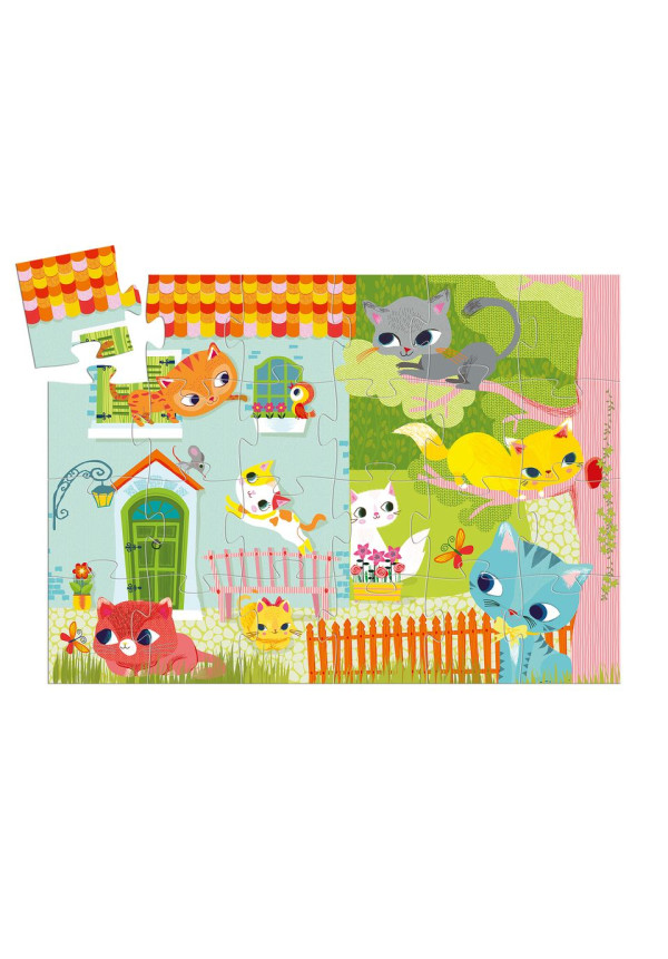 Puzzle silueta Pachat y sus amigos DJECO