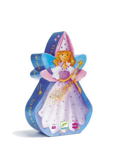 Puzzle silueta el hada y el unicornio DJECO Puzzle silueta el hada y el unicornio DJECO