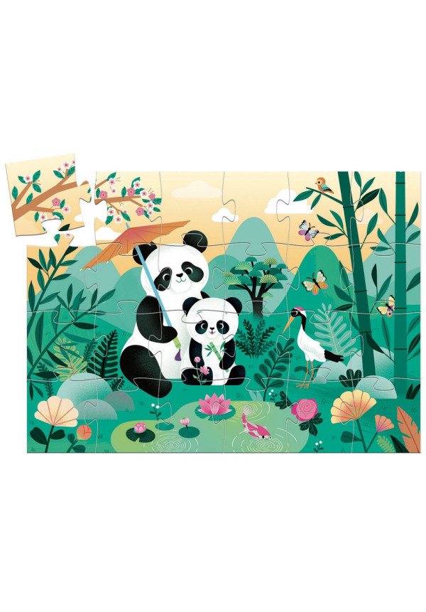 Puzzle silueta Leo panda DJECO