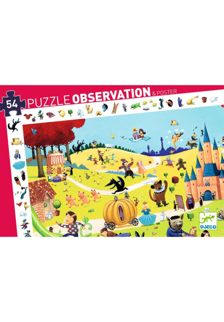 Puzzle observación cuentos DJECO