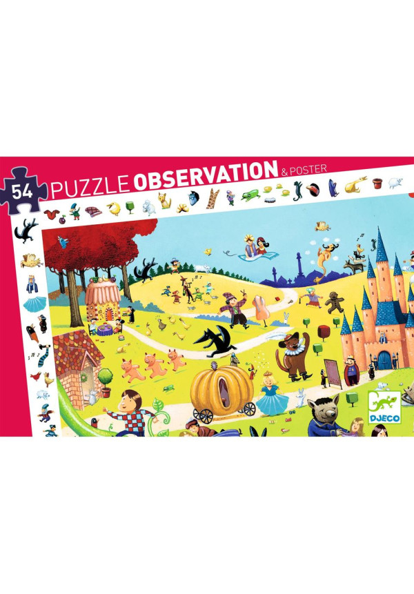 Puzzle observación cuentos DJECO