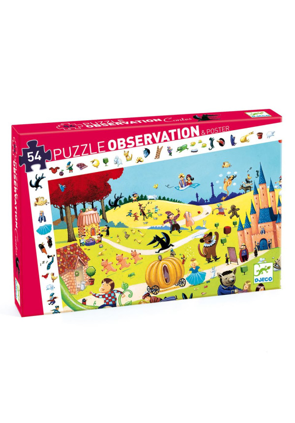 Puzzle observación cuentos DJECO