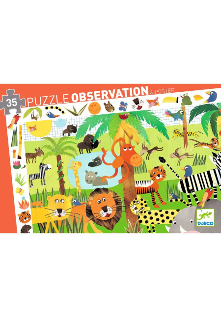 Puzzle observación la Jungla DJECO Puzzle observación la Jungla DJECO