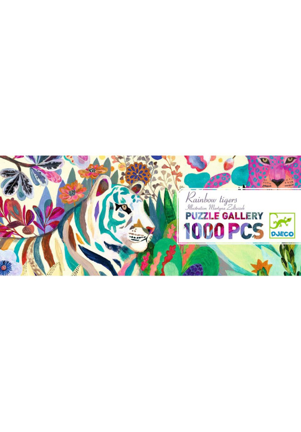 Puzzle galeria Rainbow Tigers DJECO