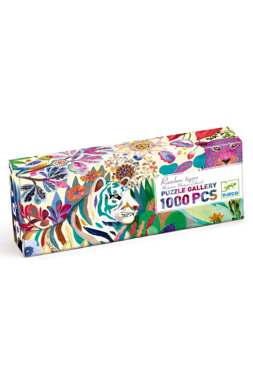 Puzzle galeria Rainbow Tigers DJECO