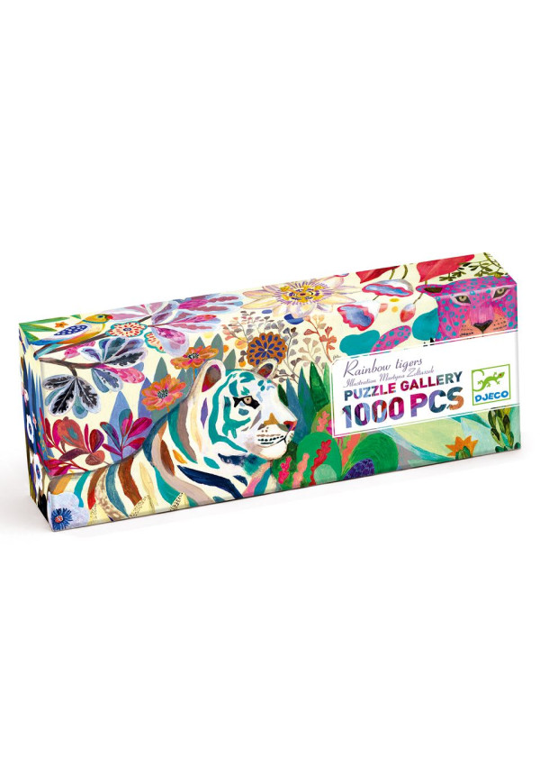 Puzzle galeria Rainbow Tigers DJECO