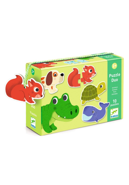 Puzzle dúo animales DJECO