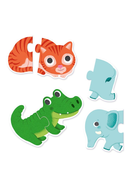 Puzzle dúo animales DJECO