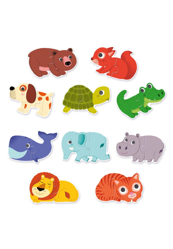 Puzzle dúo animales DJECO