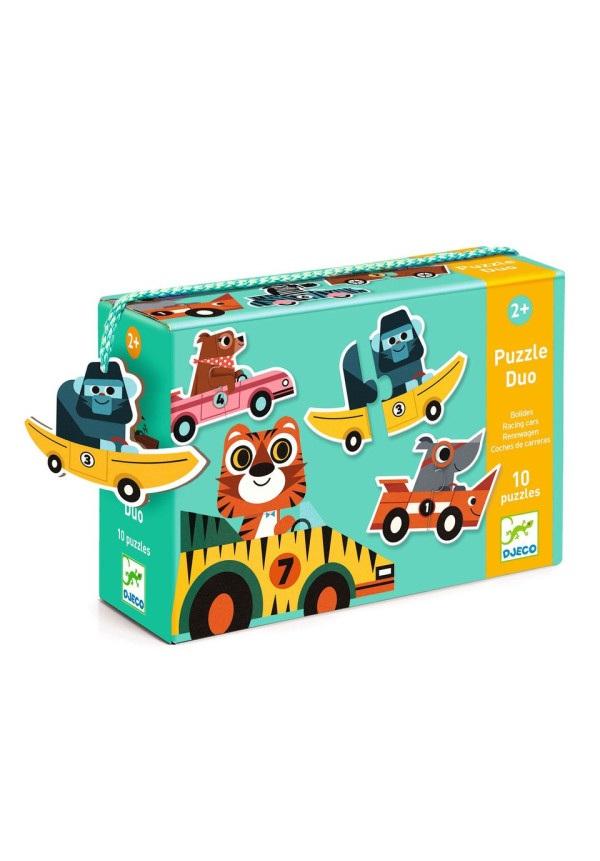 Puzzle dúo bólidos DJECO