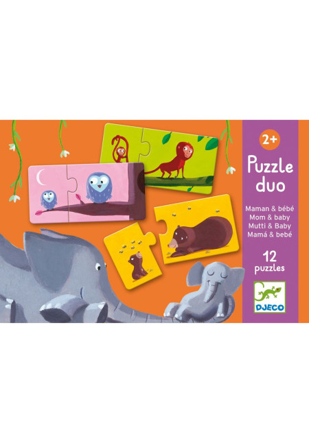 Puzzle dúo Mama y bebé DJECO Puzzle dúo Mama y bebé DJECO