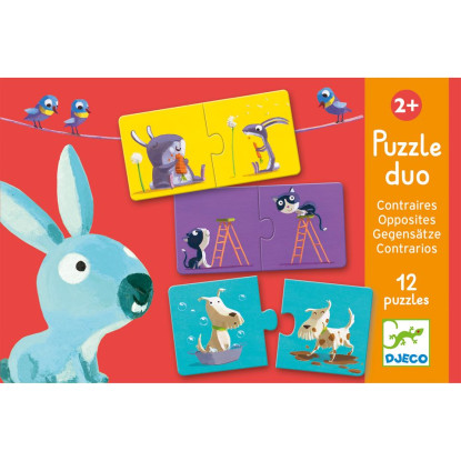 Puzzle duo Contrarios DJECO