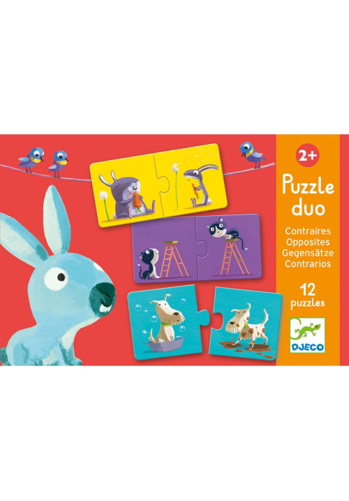 Puzzle duo Contrarios DJECO