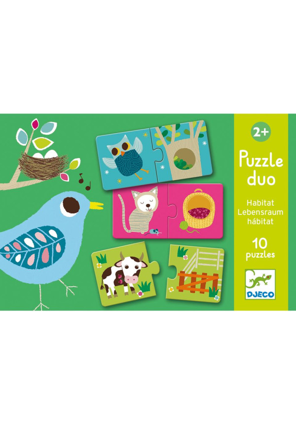 Puzzle duo Habitat DJECO