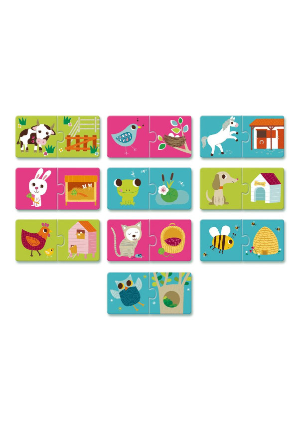 Puzzle duo Habitat DJECO