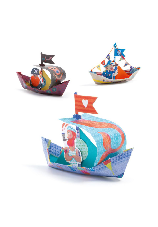 Origami Barcos flotantes DJECO
