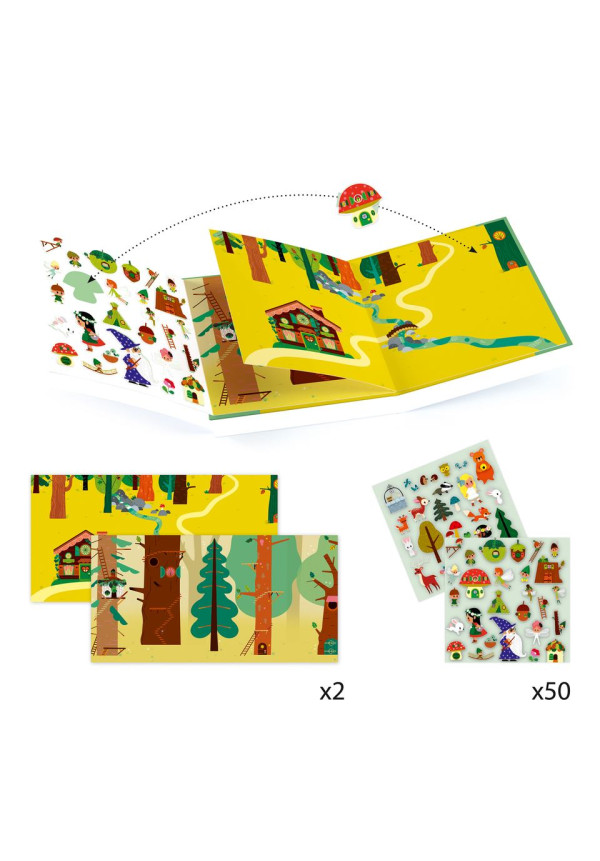 Pegatinas Cuentos el bosque magico DJECO