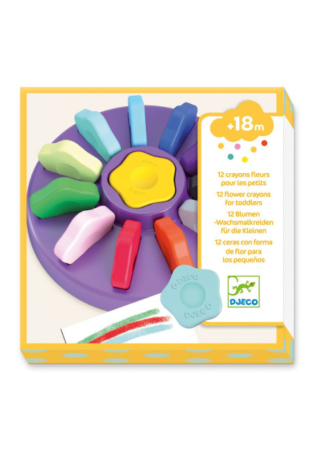 12 Ceras forma flor DJECO