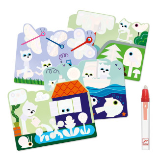 Colorea mágico escondido en el jardín DJECO