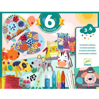Cofre multiactividades los animales y su casa DJECO