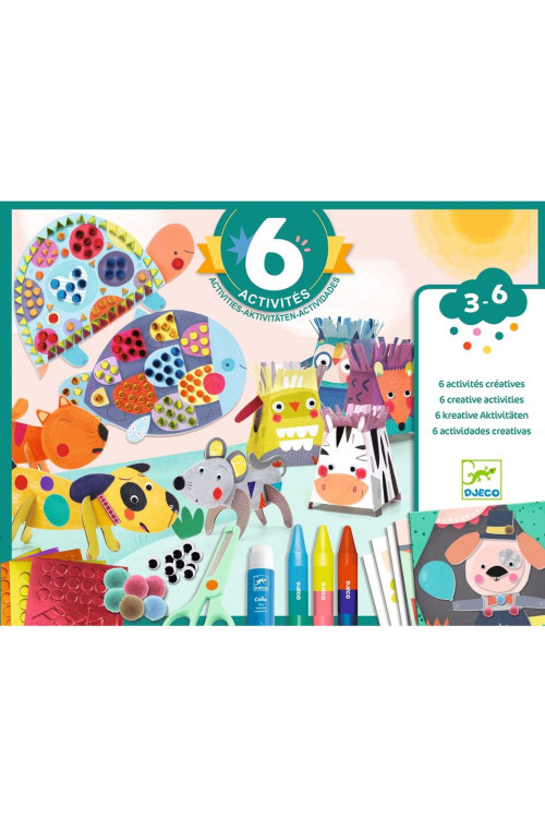 Cofre multiactividades los animales y su casa DJECO