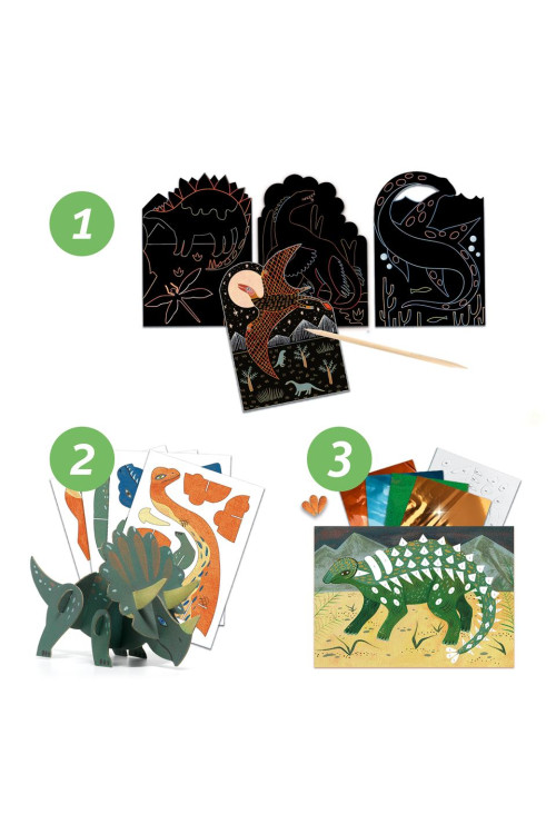 Cofre multiactividades el mundo de los dinosaurios DJECO