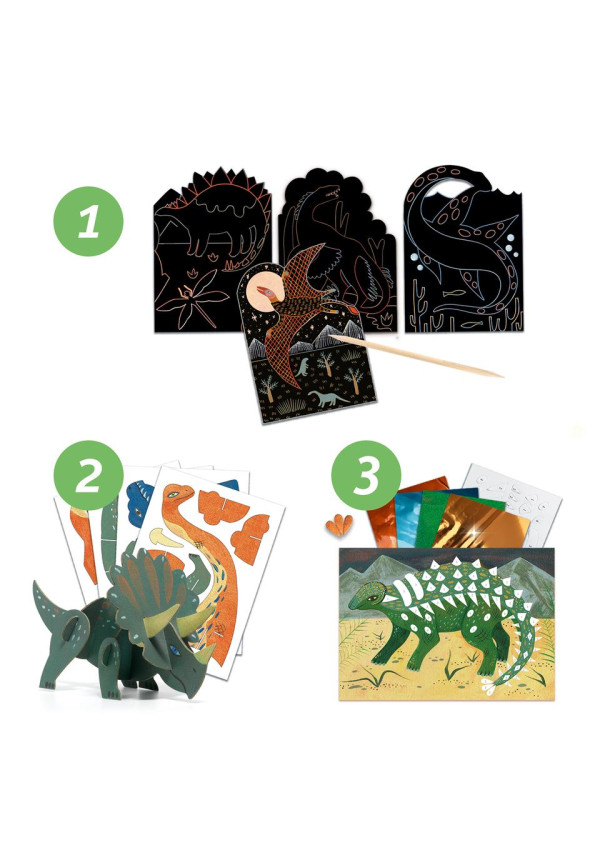 Cofre multiactividades el mundo de los dinosaurios DJECO