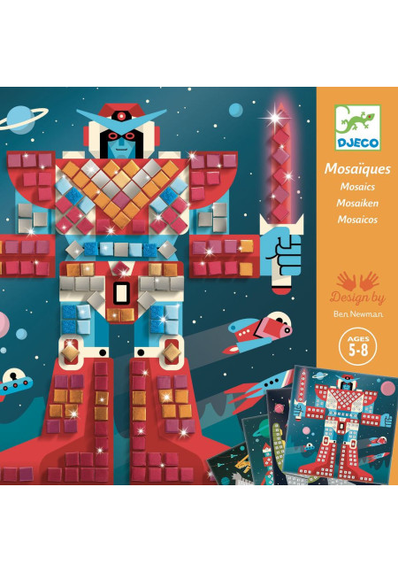 Mosaicos de pegatinas Space battle DJECO