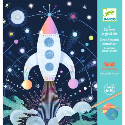Cuadros para rascar Misión Cosmica DJECO