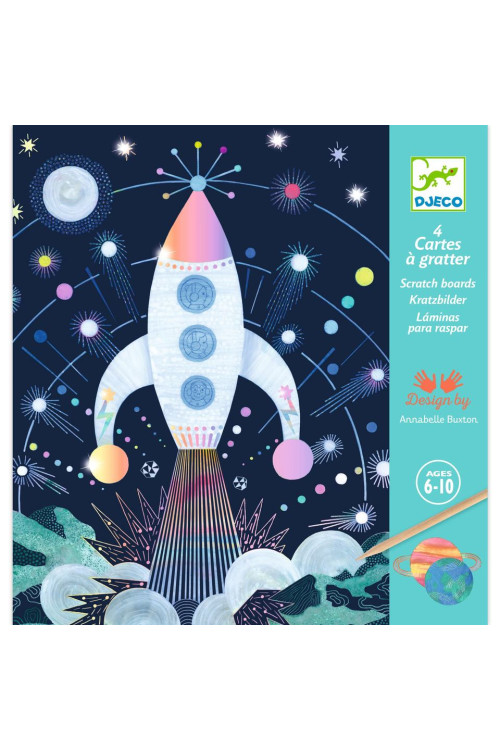 Cuadros para rascar Misión Cosmica DJECO