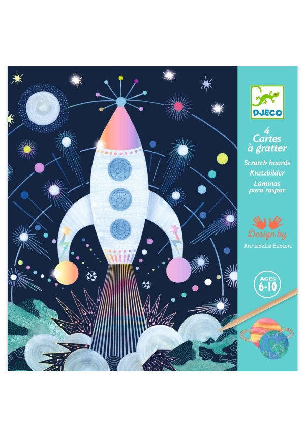 Cuadros para rascar Misión Cosmica DJECO