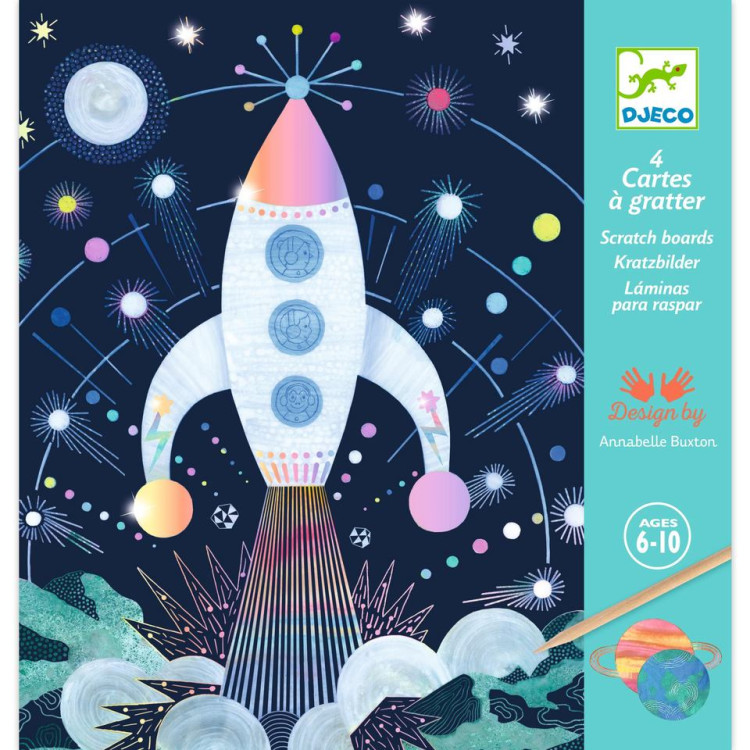 Cuadros para rascar Misión Cosmica DJECO