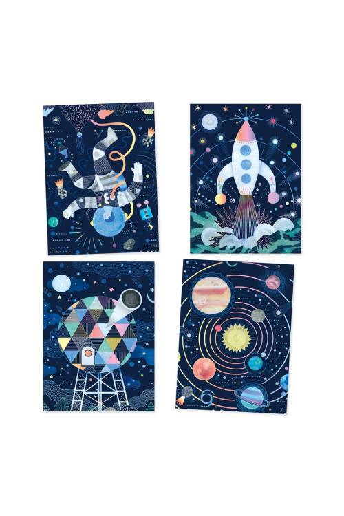 Cuadros para rascar Misión Cosmica DJECO